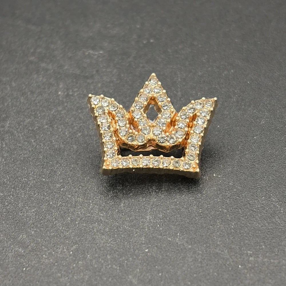 Tiara‎ Crown Bedazzled Rhinestones Lapel Hat Pin